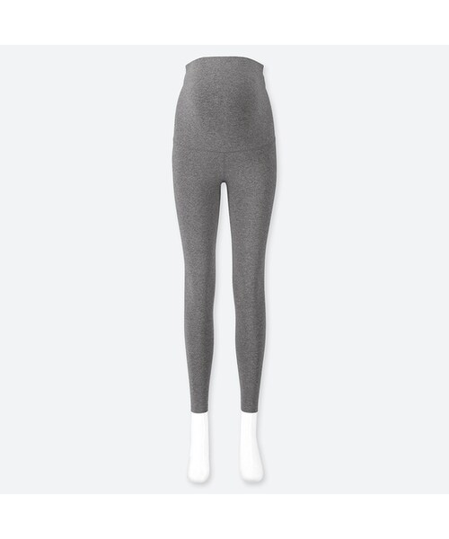 UNIQLO（ユニクロ）の「マタニティレギンス（10分丈）（レギンス/スパッツ・レディース・BLACK 09/DARK GRAY 08・M）」の2枚目の写真