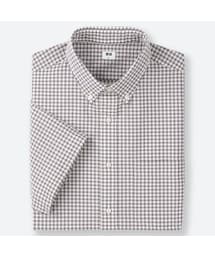 UNIQLO | ドライシアサッカーチェックシャツ（ボタンダウン・半袖）(シャツ/ブラウス)
