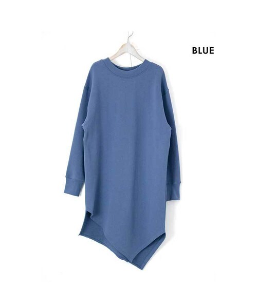 Sheson（シーズン）の「Sheson(シーズン)ヘムデザイン スウェットワンピース（ワンピース・レディース・ベージュ/ホワイト/ブルー/その他・FREE）」の3枚目の写真