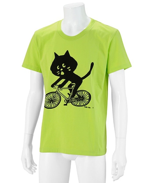 ⭐️にゃがりんこです にゃー（ニャー）の「<先行予約> メンズ ちゃりんこにゃーT（）」 - WEAR