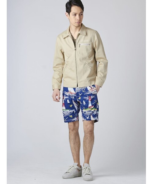 schott（ショット）の「Schott(ショット)ワークジャケット フライホイール（ジャケット/アウター・メンズ・IVORY/NAVY・S/M/L）」の8枚目の写真