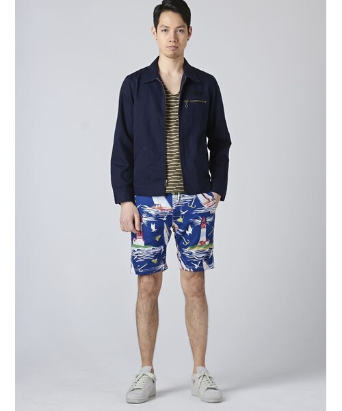 schott（ショット）の「Schott(ショット)ワークジャケット フライホイール（ジャケット/アウター・メンズ・IVORY/NAVY・S/M/L）」の3枚目の写真