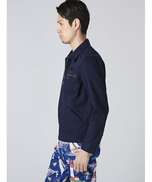 schott（ショット）の「Schott(ショット)ワークジャケット フライホイール（ジャケット/アウター・メンズ・IVORY/NAVY・S/M/L）」の6枚目の写真