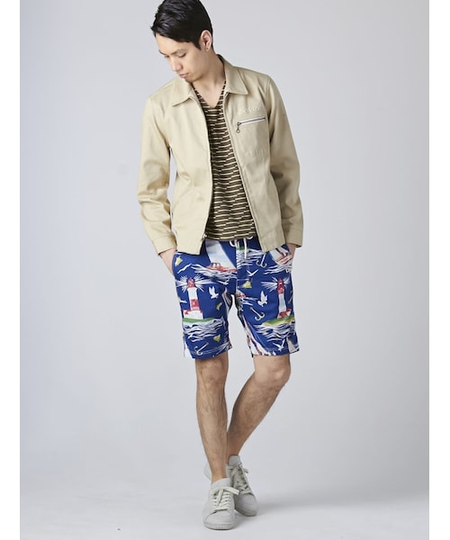 schott（ショット）の「Schott(ショット)ワークジャケット フライホイール（ジャケット/アウター・メンズ・IVORY/NAVY・S/M/L）」の9枚目の写真