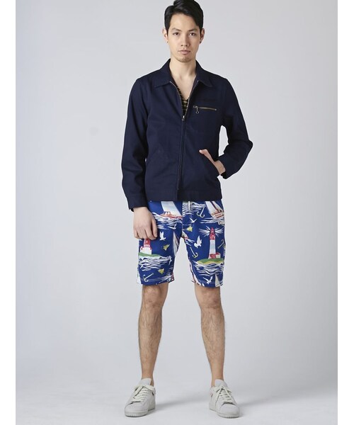 schott（ショット）の「Schott(ショット)ワークジャケット フライホイール（ジャケット/アウター・メンズ・IVORY/NAVY・S/M/L）」の5枚目の写真