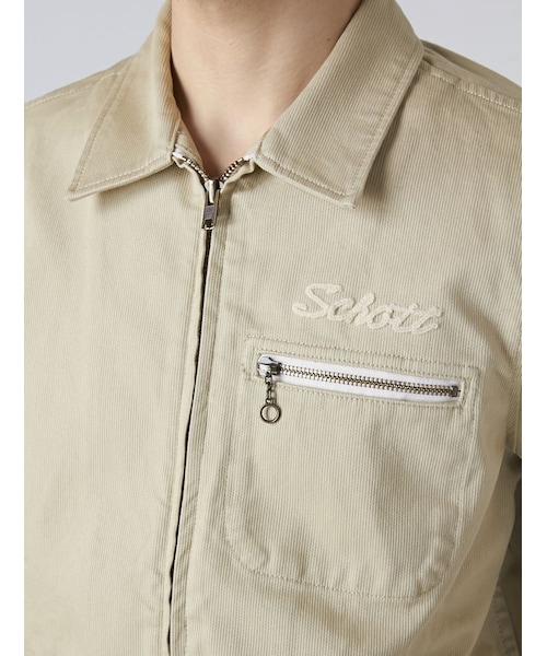 schott（ショット）の「Schott(ショット)ワークジャケット フライホイール（ジャケット/アウター・メンズ・IVORY/NAVY・S/M/L）」の15枚目の写真