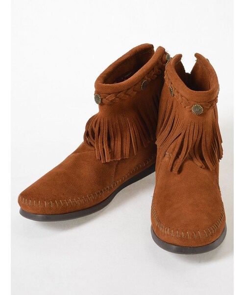 Minnetonka（ミネトンカ）の「ミネトンカ/HITOP B-ZIP BT（シューズ・レディース・BLACK/BROWN/TAN・50/60/70/80）」の10枚目の写真