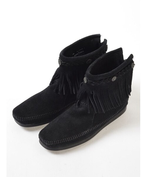 Minnetonka（ミネトンカ）の「ミネトンカ/HITOP B-ZIP BT（シューズ・レディース・BLACK/BROWN/TAN・50/60/70/80）」の5枚目の写真