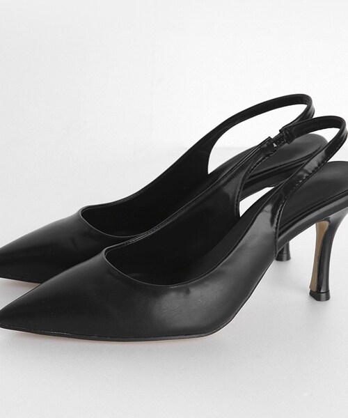 DHOLIC（ディーホリック）の「スリングバックポインテッドトゥシューズ（その他シューズ・レディース・ホワイト/ブラック/パープル/イエロー・225/230/235/240/245/250）」の2枚目の写真