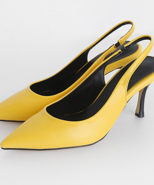 DHOLIC（ディーホリック）の「スリングバックポインテッドトゥシューズ（その他シューズ・レディース・ホワイト/ブラック/パープル/イエロー・225/230/235/240/245/250）」の4枚目の写真