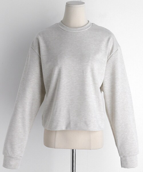 DHOLIC（ディーホリック）の「バックオープンリボンTシャツ（Tシャツ/カットソー・レディース・ベージュ/ホワイト/ブラック/ピンク・FREE）」の2枚目の写真