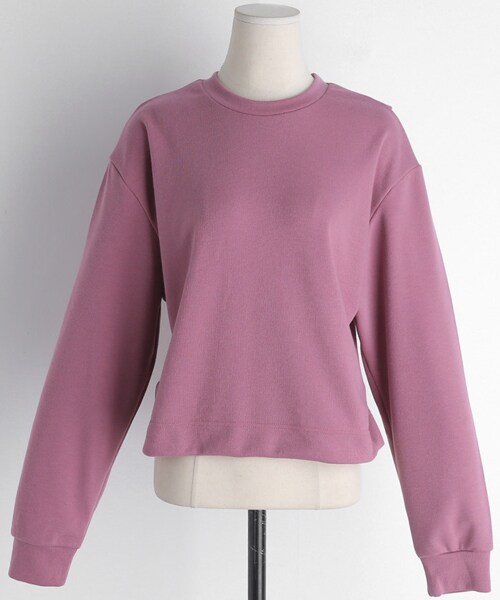 DHOLIC（ディーホリック）の「バックオープンリボンTシャツ（Tシャツ/カットソー・レディース・ベージュ/ホワイト/ブラック/ピンク・FREE）」の4枚目の写真