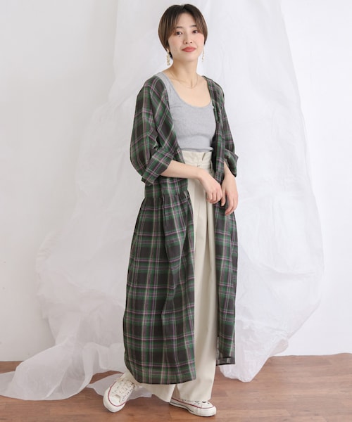 KBF（ケイビーエフ）の「マルチウェイチェックワンピース（ワンピース/ドレス・レディース・BLUE CHECK/YEL CHECK/BLK CHECK・one）」の7枚目の写真