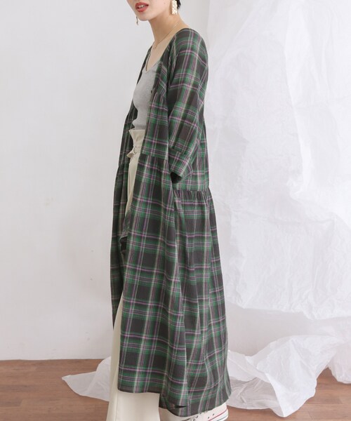 KBF（ケイビーエフ）の「マルチウェイチェックワンピース（ワンピース/ドレス・レディース・BLUE CHECK/YEL CHECK/BLK CHECK・one）」の3枚目の写真