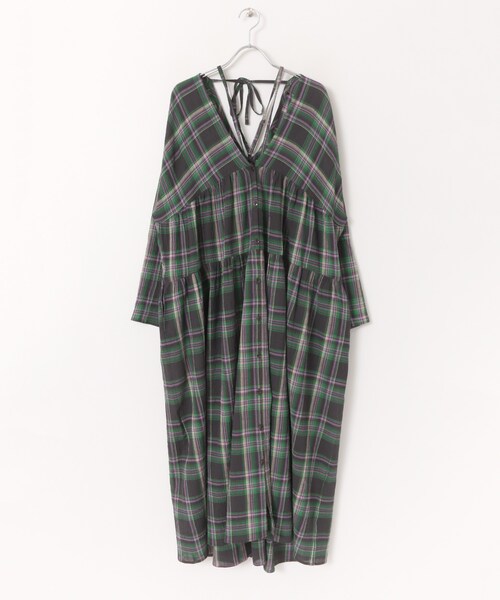 KBF（ケイビーエフ）の「マルチウェイチェックワンピース（ワンピース/ドレス・レディース・BLUE CHECK/YEL CHECK/BLK CHECK・one）」の17枚目の写真