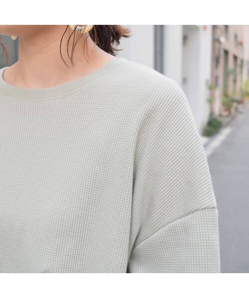 no brand（ノーブランド）の「[ RE-ARRIVAL ]ワッフルサーマルロングOP（ワンピース・レディース・その他）」の9枚目の写真