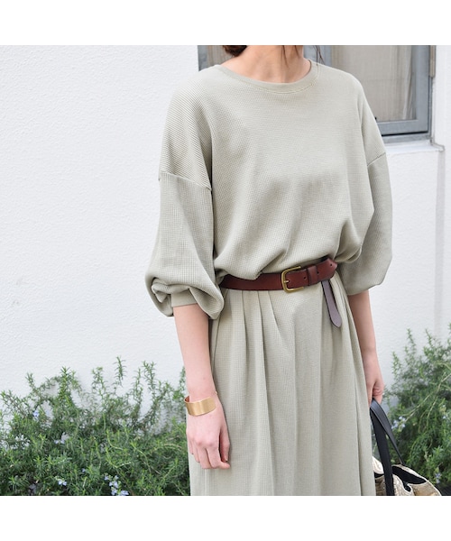 no brand（ノーブランド）の「[ RE-ARRIVAL ]ワッフルサーマルロングOP（ワンピース・レディース・その他）」の6枚目の写真