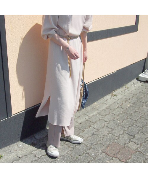 no brand（ノーブランド）の「[ RE-ARRIVAL ]ワッフルサーマルロングOP（ワンピース・レディース・その他）」の4枚目の写真