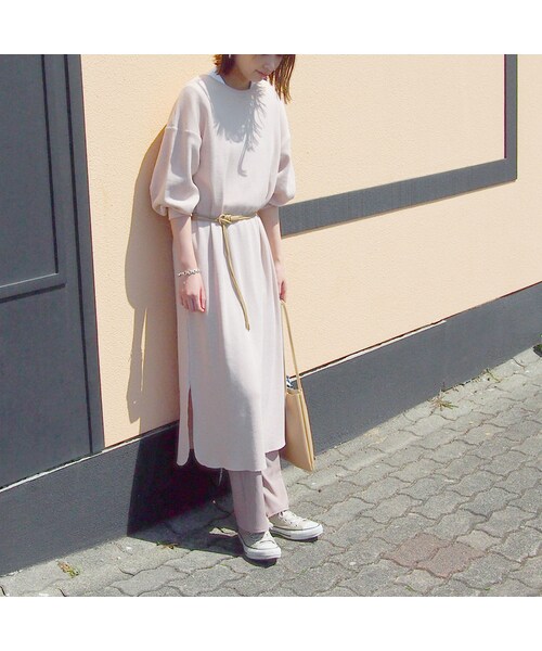 no brand（ノーブランド）の「[ RE-ARRIVAL ]ワッフルサーマルロングOP（ワンピース・レディース・その他）」の2枚目の写真
