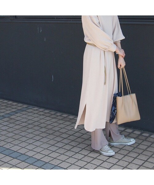 no brand（ノーブランド）の「[ RE-ARRIVAL ]ワッフルサーマルロングOP（ワンピース・レディース・その他）」の5枚目の写真