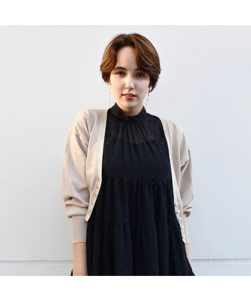 kaene(カエン)の「800080 / ラメニットカーディガン(カーディガン/ボレロ・レディース・その他)」の8枚目の写真