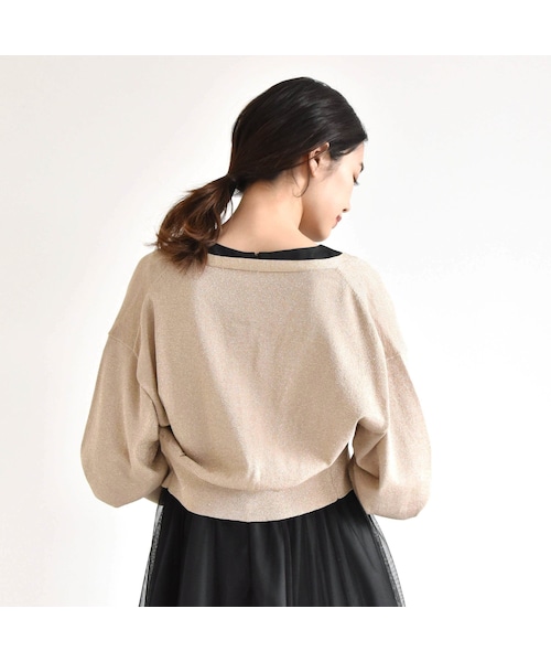 kaene(カエン)の「800080 / ラメニットカーディガン(カーディガン/ボレロ・レディース・その他)」の10枚目の写真