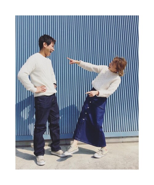 no brand（ノーブランド）の「DENIM LONG SK（デニムスカート・レディース・その他）」の4枚目の写真