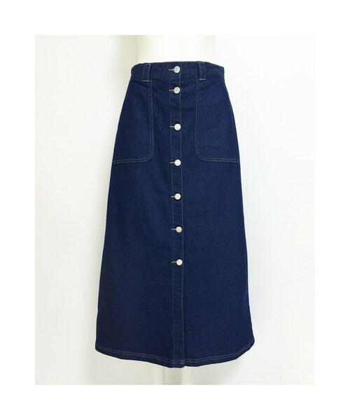 no brand（ノーブランド）の「DENIM LONG SK（デニムスカート・レディース・その他）」の6枚目の写真