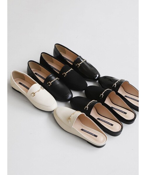 SAPPUN(サプン)の「Skining(ローファー・レディース・Black/White/Beige・22.0-25.5cm)」の2枚目の写真