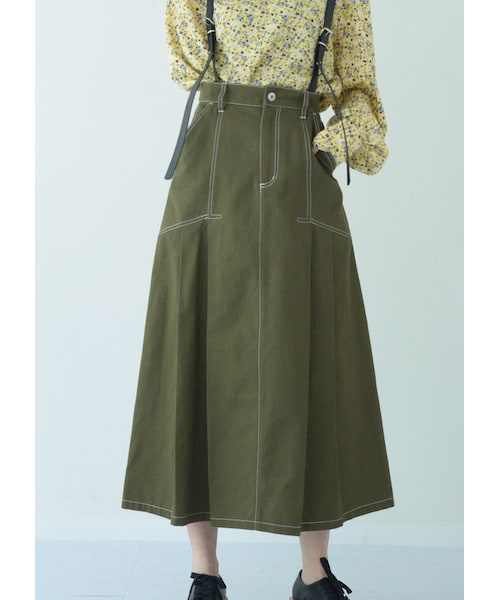 N WITH.（エヌウィズ）の「サスペンダーワークスカート（スカート