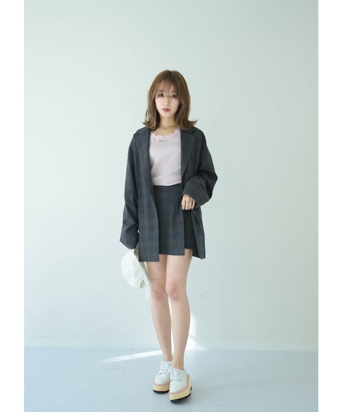 N WITH.（エヌウィズ）の「テーラードオーバージャケット（テーラードジャケット・レディース・ブルー/グリーン/グレー・F）」の3枚目の写真