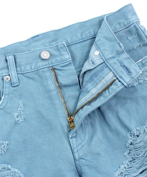 RNA(アールエヌエー)の「カラークラッシュショーパン(パンツ・レディース・オフホワイト/シアンブルー/シグナルレッド・S/M)」の9枚目の写真