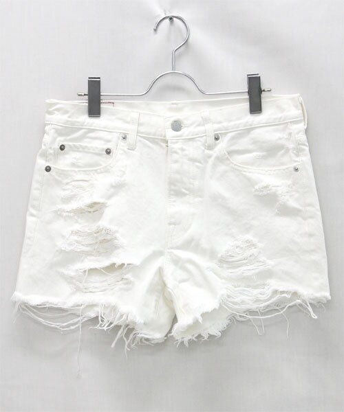 RNA(アールエヌエー)の「カラークラッシュショーパン(パンツ・レディース・オフホワイト/シアンブルー/シグナルレッド・S/M)」の6枚目の写真