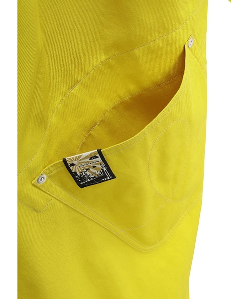 mercibeaucoup,（メルシーボークー）の「メルシーボークー、 / わさっトレンチ / コート（ジャケット/アウター・beige 0○01○/yellow 0○01○/blue 0○01○/navy 0○01○・サイズ,身丈,肩幅,身幅,袖丈,0,103,52,58.5,48,01,108,54,60,50,）」の9枚目の写真