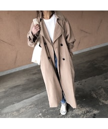 copine | 【再入荷！】キャンディ袖ビッグシルエットロングトレンチコート【クリックポスト対象商品】(トレンチコート)