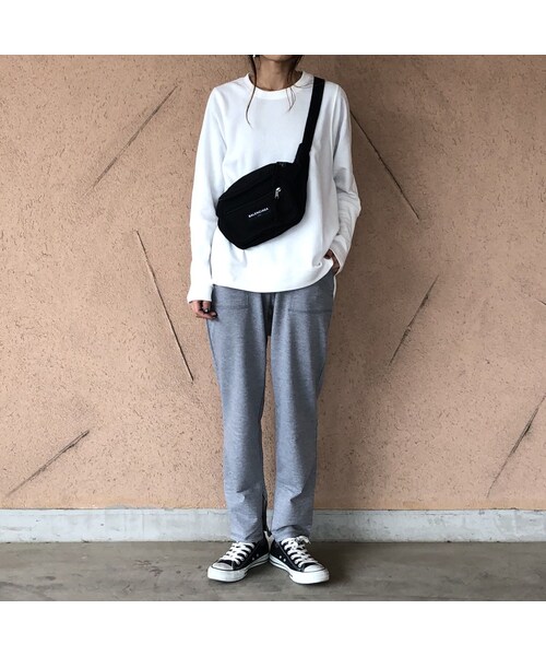 copine（コピン）の「袖リブデザイン！ゆるシルエットワッフルロング丈カットソー(3color)【クリックポスト対象商品】（Tシャツ/カットソー・レディース・その他）」の8枚目の写真