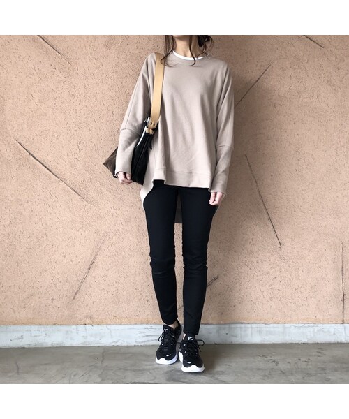 copine（コピン）の「袖リブデザイン！ゆるシルエットワッフルロング丈カットソー(3color)【クリックポスト対象商品】（Tシャツ/カットソー・レディース・その他）」の3枚目の写真