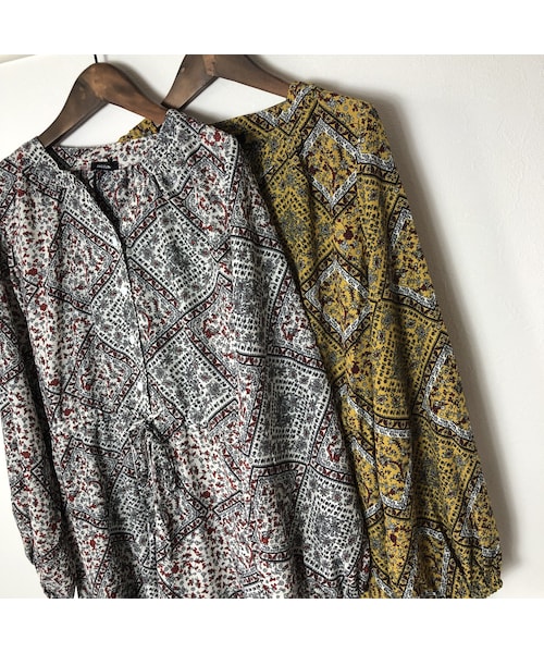 copine（コピン）の「【スペシャルプライス！定価3190円→1430円】大人気シリーズ！キーネックレトロ花柄ガウンワンピース(2color)【クリックポスト対象商品】（ワンピース・レディース・その他）」の13枚目の写真