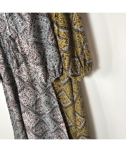 copine（コピン）の「【スペシャルプライス！定価3190円→1430円】大人気シリーズ！キーネックレトロ花柄ガウンワンピース(2color)【クリックポスト対象商品】（ワンピース・レディース・その他）」の14枚目の写真