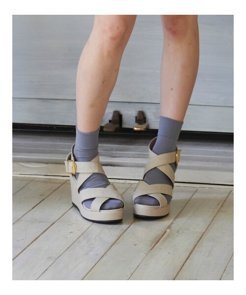 MAJESTIC LEGON（マジェスティックレゴン）の「【雑誌掲載】【入荷】♪クロスベルトサンダル（シューズ・レディース・キャメル/ネイビー/アイボリー/Ｌ／グリーン/ブラック/ピンク・S(約22.0～23.0㎝)/M(約23.0～24.0㎝)/L(約24.0～25.0㎝)/XL(約25.0～26.0㎝)）」の18枚目の写真