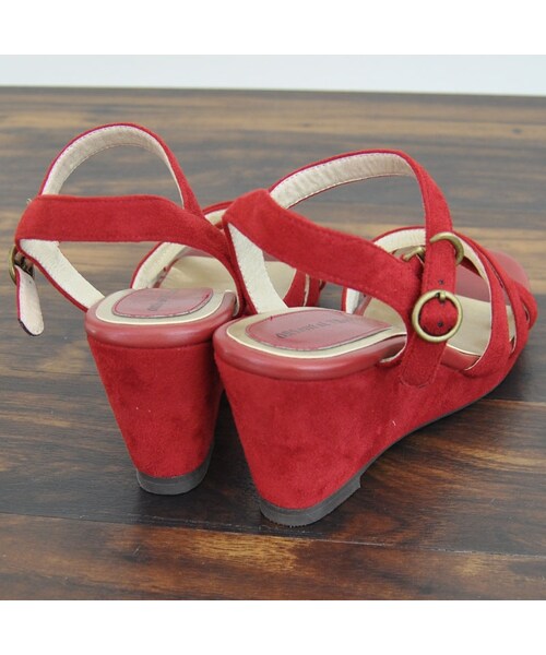 ORiental TRaffic（オリエンタルトラフィック）の「ウエッジストラップサンダル（その他・レディース・ブラック/グレー/レッド・S/M/L/LL）」の4枚目の写真