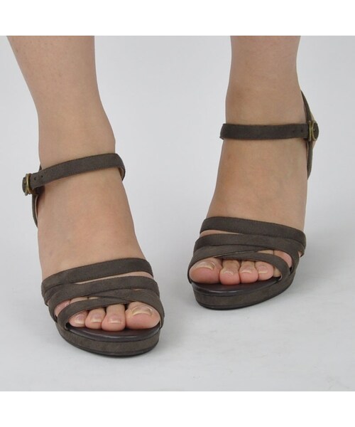 ORiental TRaffic（オリエンタルトラフィック）の「ウエッジストラップサンダル（その他・レディース・ブラック/グレー/レッド・S/M/L/LL）」の9枚目の写真