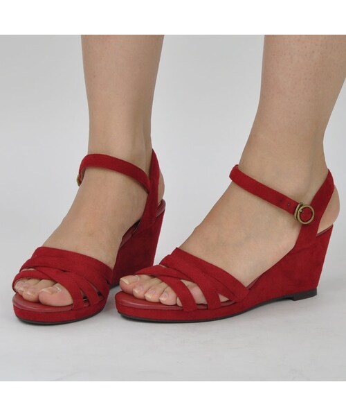 ORiental TRaffic（オリエンタルトラフィック）の「ウエッジストラップサンダル（その他・レディース・ブラック/グレー/レッド・S/M/L/LL）」の8枚目の写真