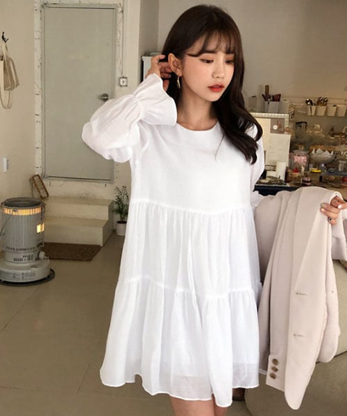 Dholic ディーホリック の ギャザーフレアミニワンピース ワンピース Wear