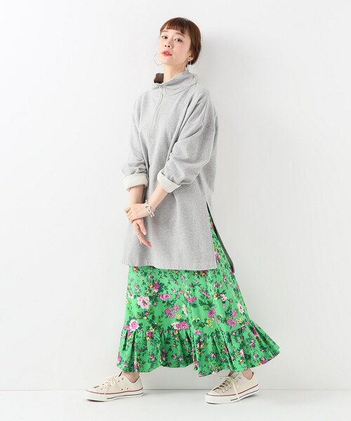 leur loggette ルールロジェット　スカート leur logette ルールロジェット 別注!! print gather skirt