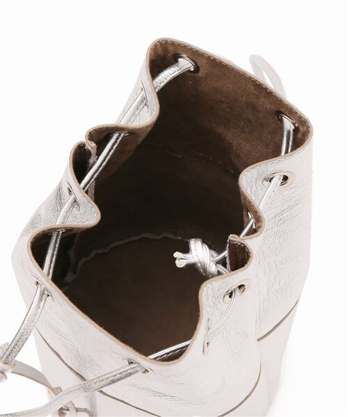 FRAMeWORK（フレームワーク）の「MARCO MASI キンチャクバッグ(シルバー)3◆（バッグ・シルバー/フリー/在庫あり）」の11枚目の写真