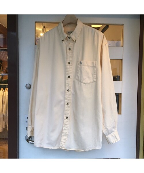 Eddie Bauer(エディーバウアー)の「Made in USA / Eddie Bauer / L/S B.D. Shirt / Natural / Used(シャツ/ブラウス・メンズ・その他)」の8枚目の写真