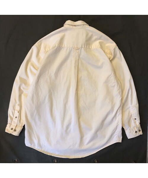Eddie Bauer(エディーバウアー)の「Made in USA / Eddie Bauer / L/S B.D. Shirt / Natural / Used(シャツ/ブラウス・メンズ・その他)」の2枚目の写真