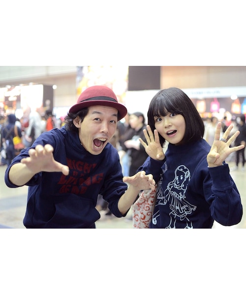 JETLINK(ジェットリンク)の「【残り僅か!】THE LIVING DEAD SWEAT SHIRTS ver.Nightmare 真夜中の悪夢カラー版(パーカー・メンズ・その他)」の8枚目の写真