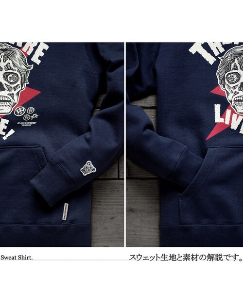 JETLINK（ジェットリンク）の「THEY(ARE)LIVE SWEAT SHIRTS（パーカー・メンズ・その他）」の2枚目の写真
